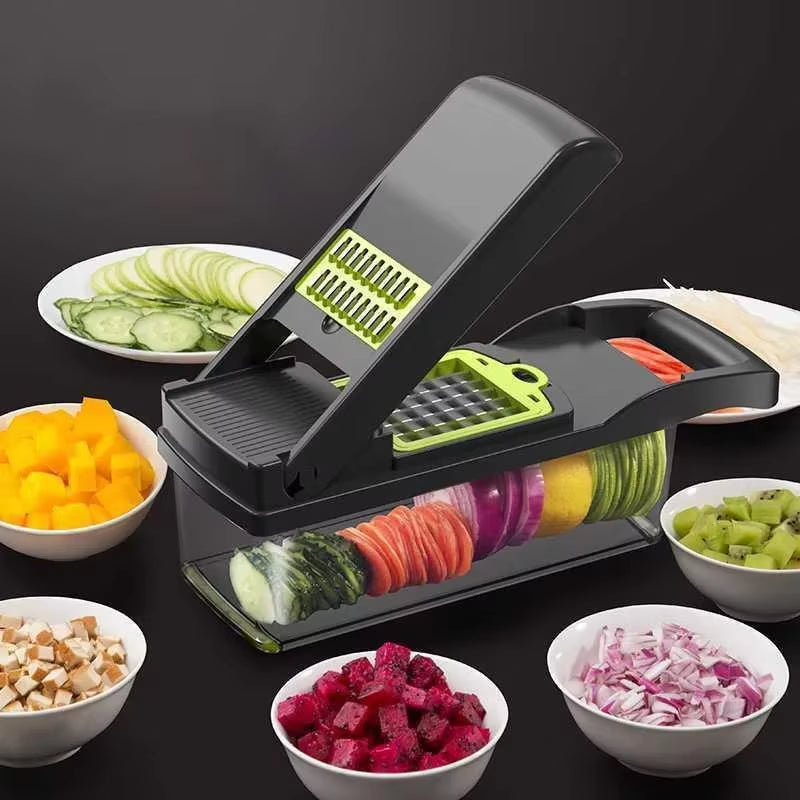 Multi-Function Vegetable Slicer & Chopper – Safe & Easy Kitchen Food Prep Tool