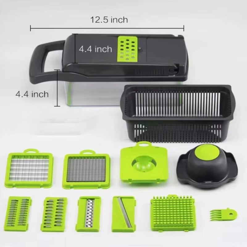Multi-Function Vegetable Slicer & Chopper – Safe & Easy Kitchen Food Prep Tool