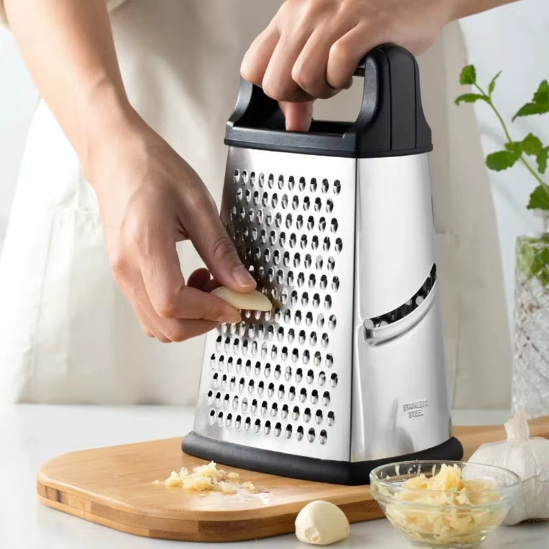 4-Sided Box Grater – Multi-Purpose Vegetable & Cheese Grater