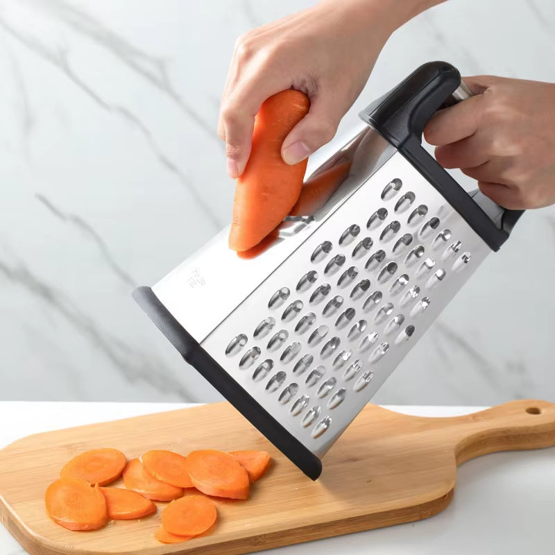 4-Sided Box Grater – Multi-Purpose Vegetable & Cheese Grater